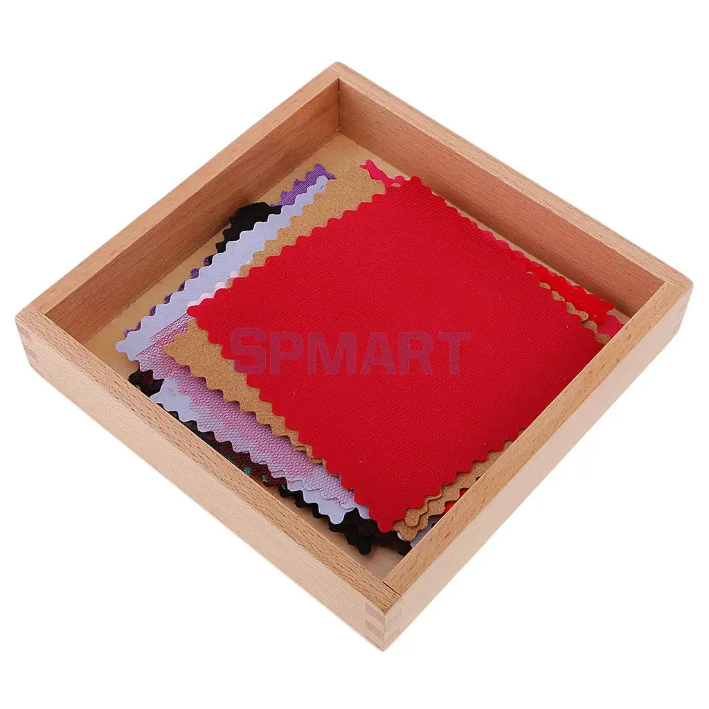 

Montessori Fabric Cloth Box Kids Children Sensory Touch Toys Early Learning