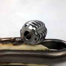 1 шт. титановый сплав маленький нож бусины Паракорд шарик зонтик веревка DIY Подвеска EDC