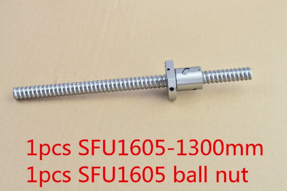RM1605 diameter 16mm ball screw RM1605 length 1300mm plus SFU1605 ball