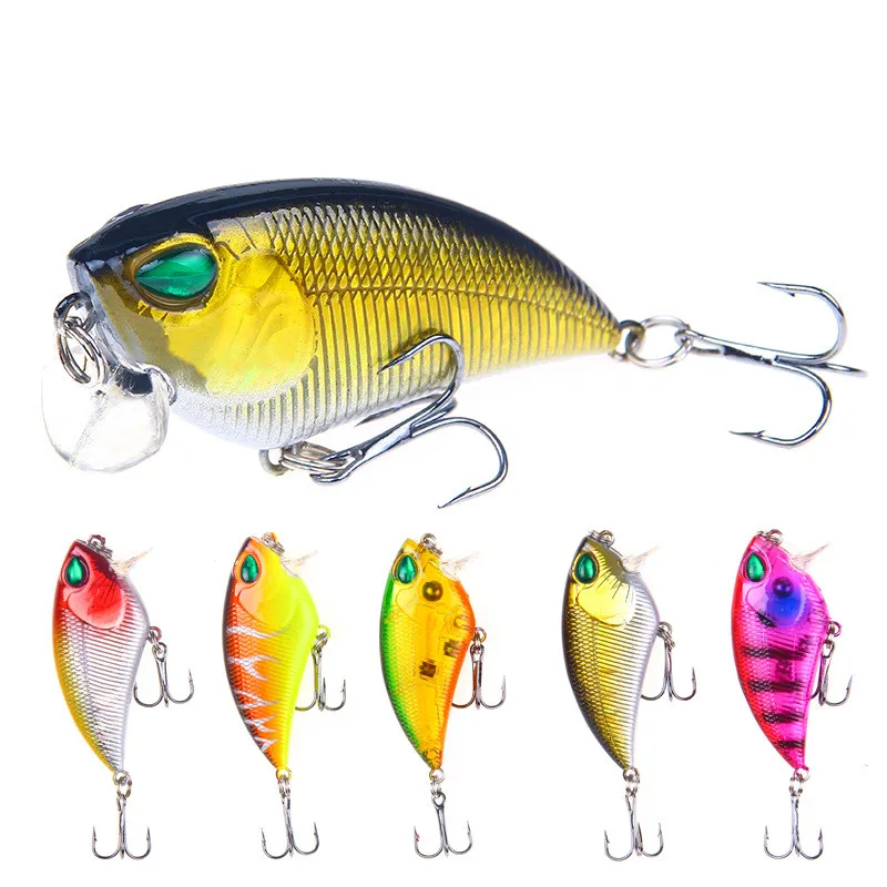 

Crankbait Fishing Lures Wobblers Artificial Hard Bait 3D Eyes TP067 6cm 6.5g 5 Various Colors Bassbait Accessories