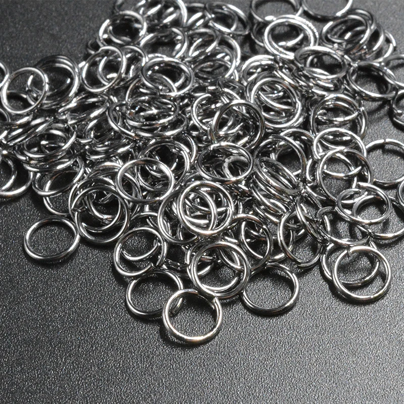 

FLTMRH 50pcs 8mmx1.2mm Silver Tone Split Rings DIY Jewelry Finding