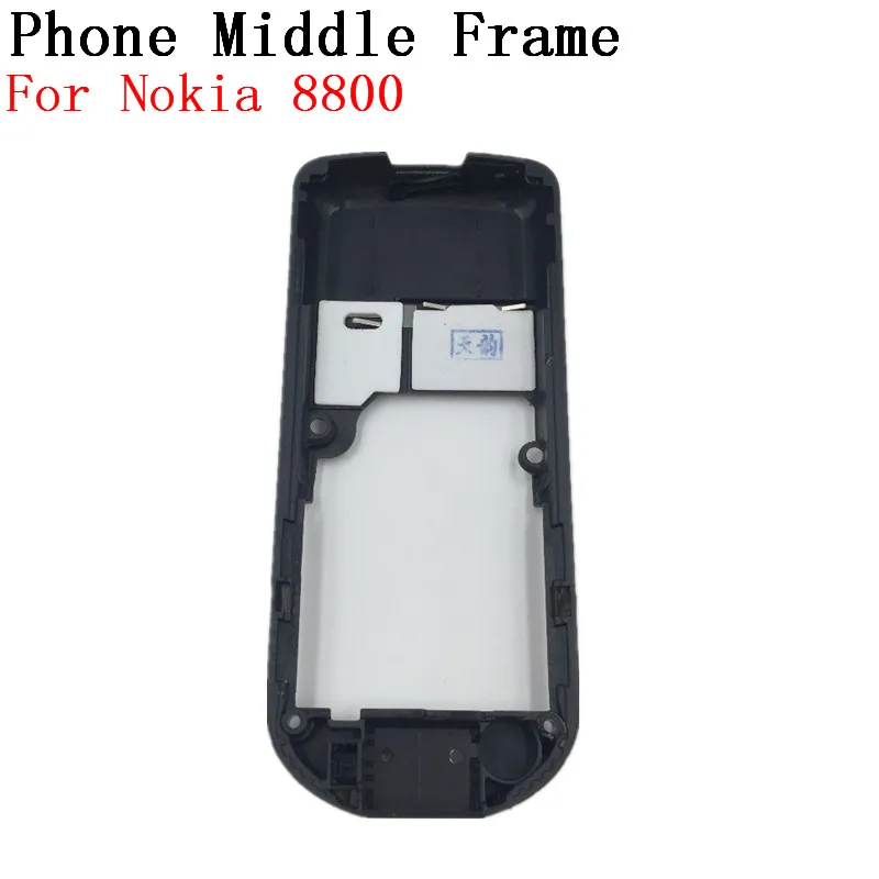 

RTBESTOYZ For Nokia 8800 Black housing Black middle frame Replacement Black Middle Frame For Nokia 8800