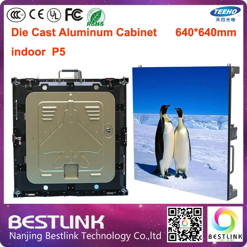 P5 indoor светодиодные литой алюминиевый корпус 640*640 мм с p5 rgb led дисплей модуль Крытый
