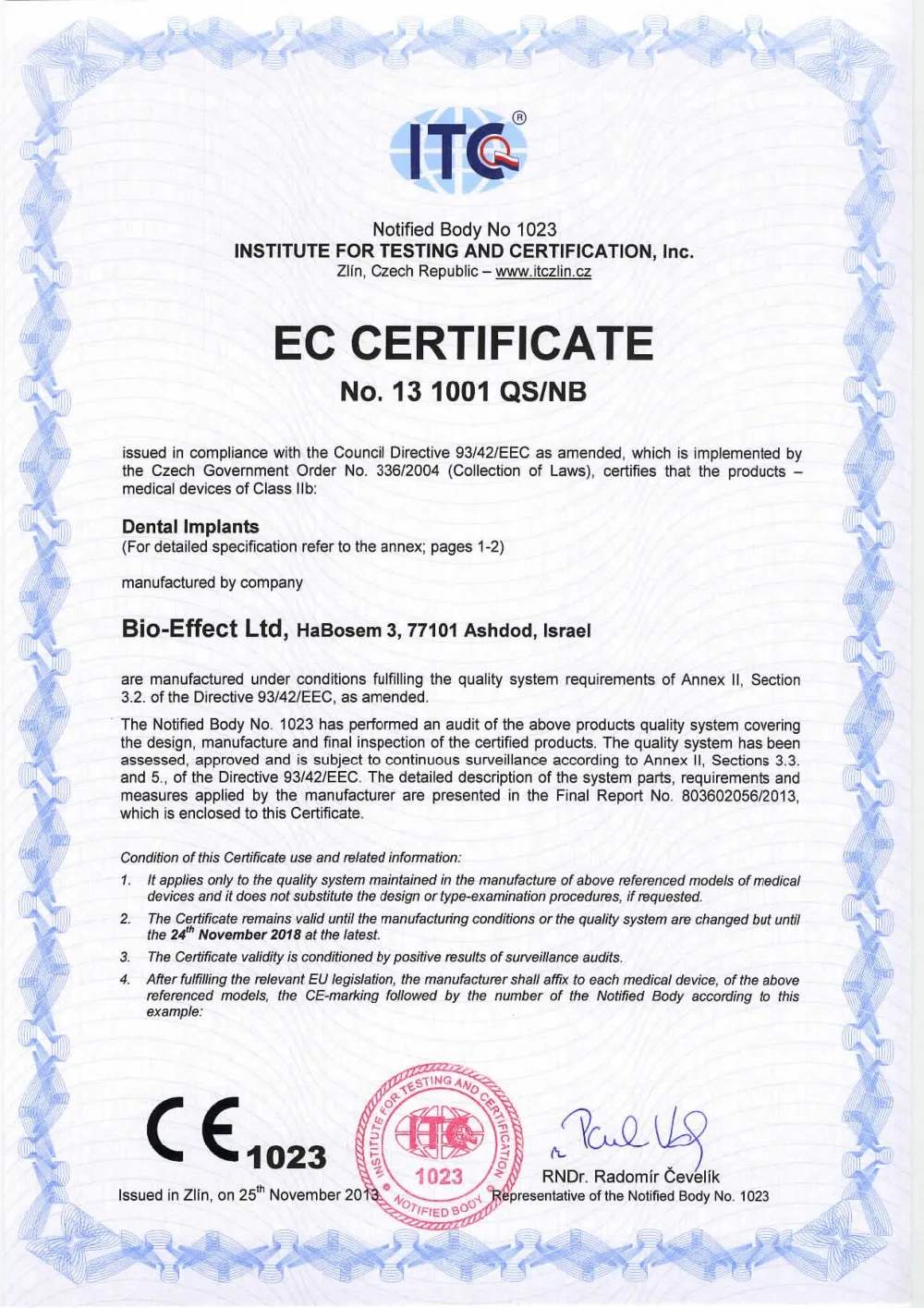 EC CERTIFICATION 1