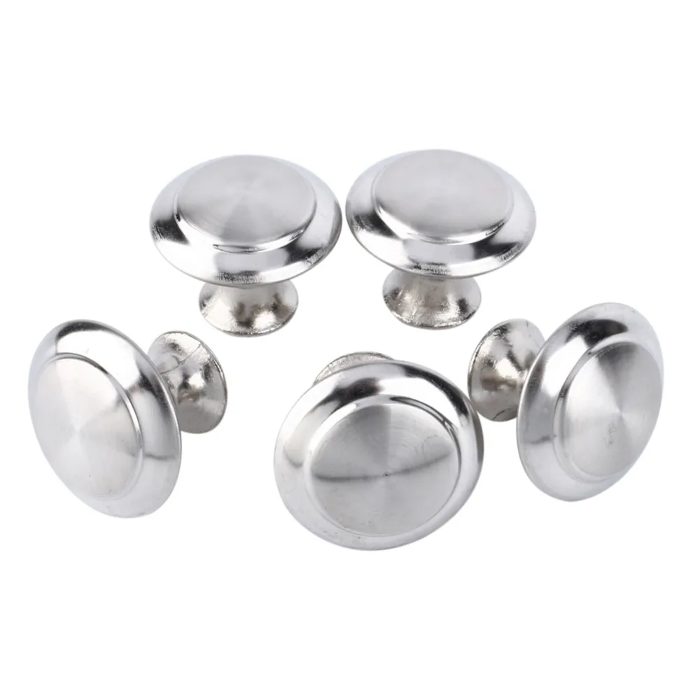 

High Quality Round Stainless Steel Door Drawer Knobs Handles Wardrobe Cabinet Cupboard Pull Handle Knobs 10pcs/lot