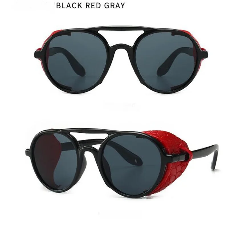 

KAPELUS Men's windproof sunglasses snakeskin sunglasses leather retro sunglasses 558
