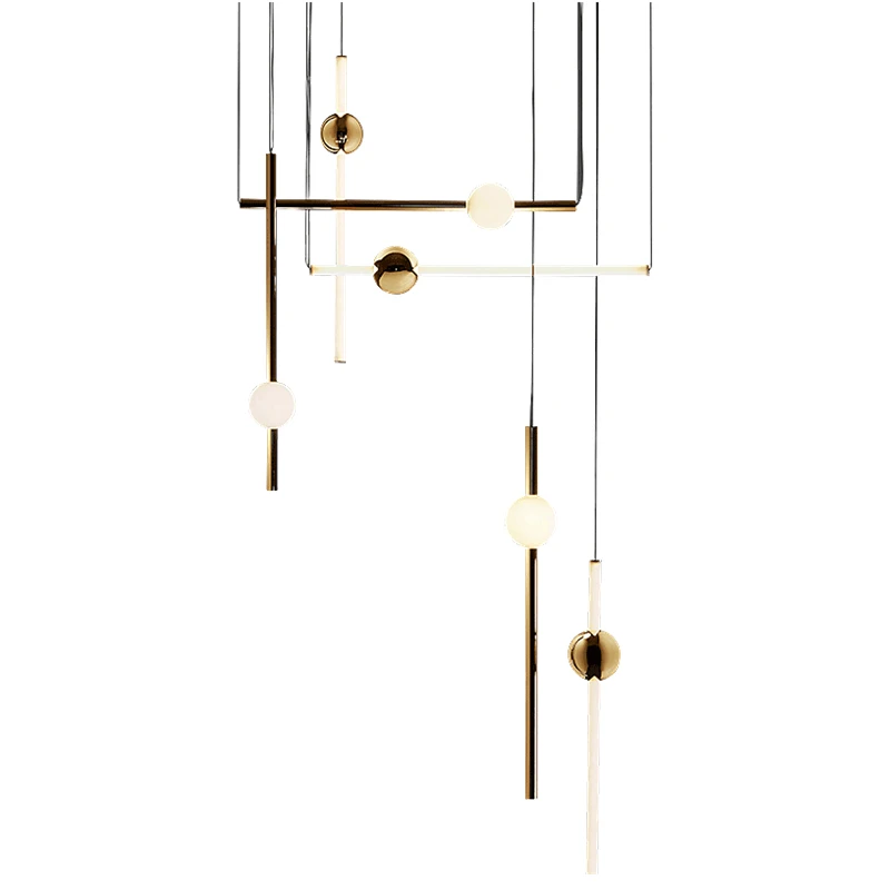 

New arrical Post modern simple restaurant pendant lights foyer bedroom coffee shop deco LED droplight metal body glass lampshade