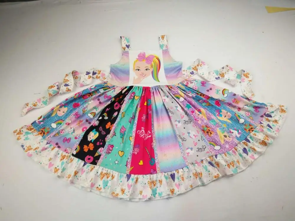 

cute girls summer boutique dress wholesale belt dresses