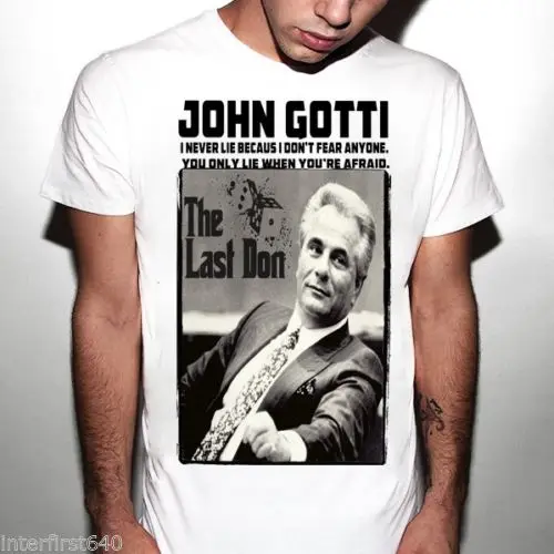 Mafia Mobster John Gotti футболка Mob гангстер Нью-Йорк 2019 Мужская Дизайнерская брендовая