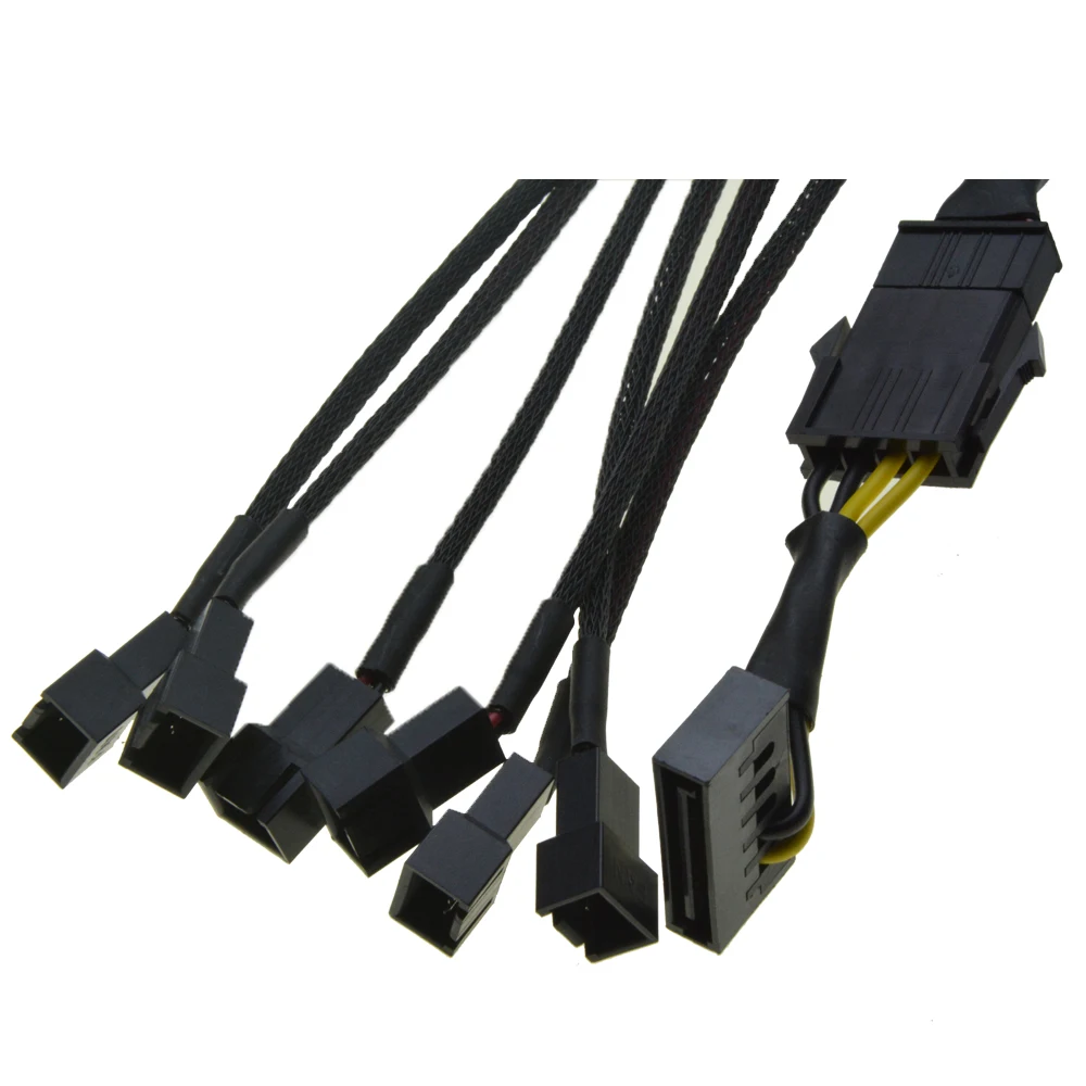 6-way power cable dc splitter Online Buy Wholesale China fan cable power from supply