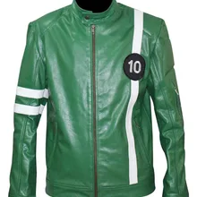 Бен 10 Косплей Бенджамин Кирби Теннисон зеленый куртка, костюм для косплея на заказ