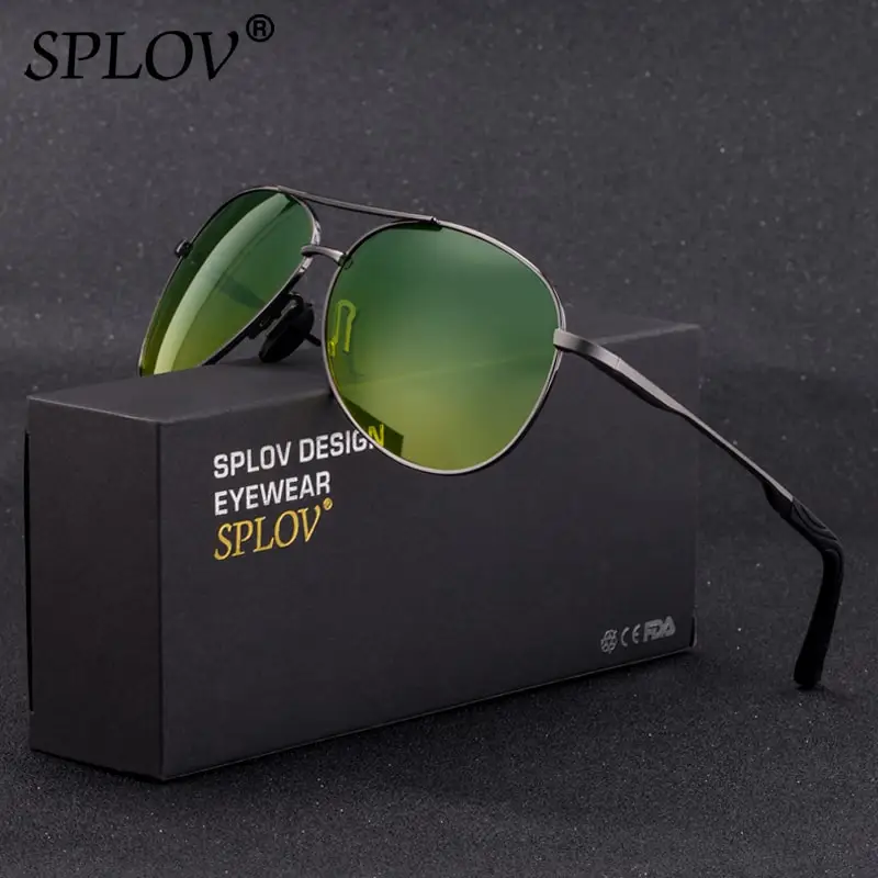 

SPLOV Classic Fashion Pilot Driving Sunglasses Men Women Polarized Sun Glasses Retro Metal Frame Eyewear Gafas De Sol UV400
