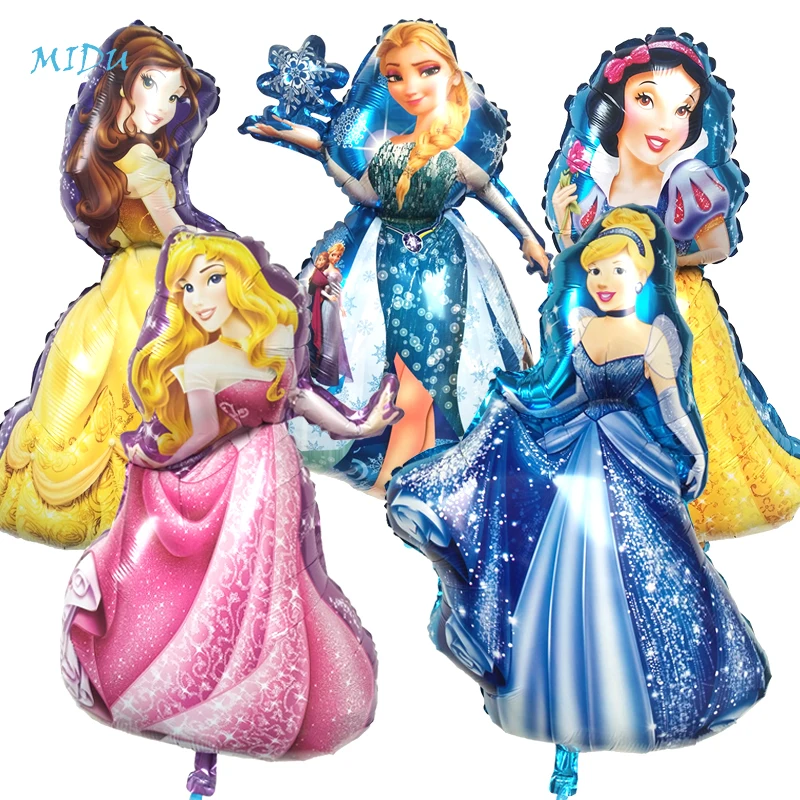 1 unid fiesta de cumpleaños Globos grandes Cenicienta blanco nieve Elsa princesa cinco princesa Globos de papel de aluminio bebé ducha decoración Globos 1 unid fiesta de cumpleaños Globos grandes Cenicienta blanco nieve Elsa princesa cinco princesa Globos de papel de aluminio bebé ducha decoración Globos