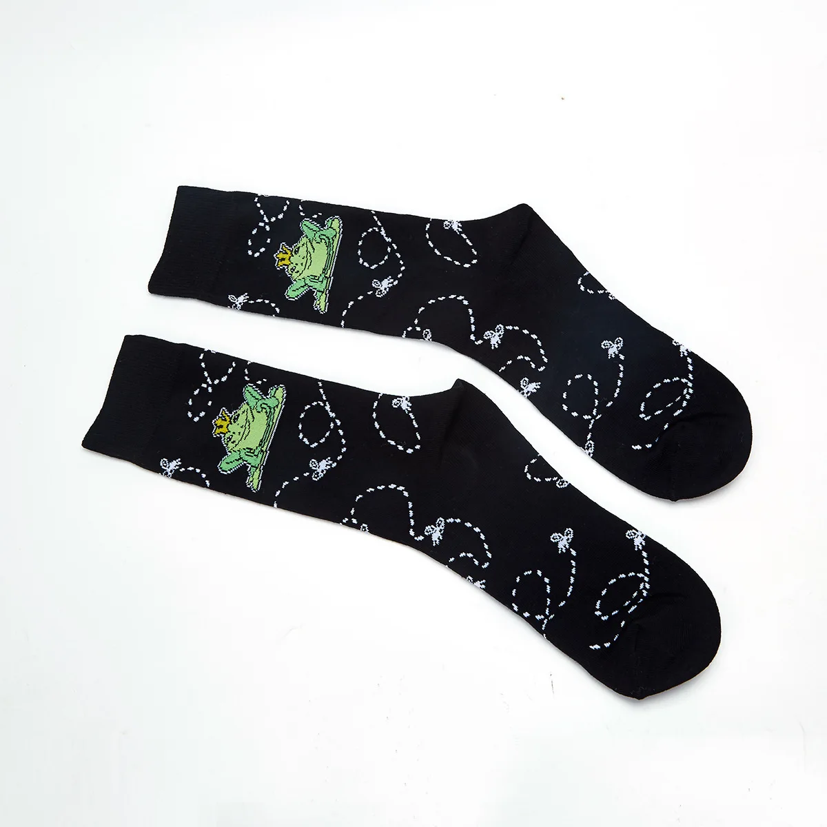 CHAOZHU, модные забавные носки для мужчин, Мультяшные Коты с очками, крутая лягушка, фламинго, 10 цветов, модные нечетные мужские повседневные носки