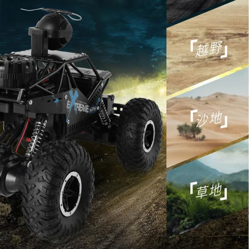 New WIFI FPV APP All Terrain Wireless Control RC Car C009 2.4G 1:16 4WD Adjust Camera Remote Control Alloy Climbing Car Model