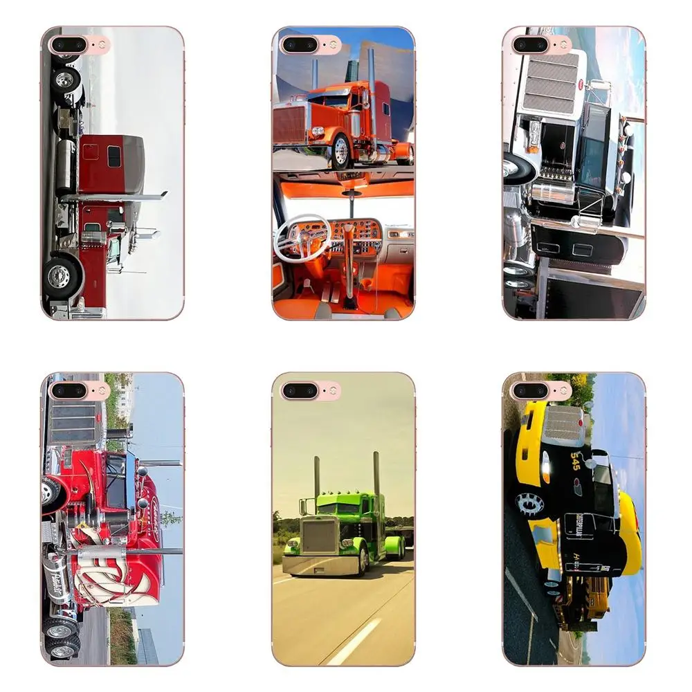 

Peterbilt Trucks Black Skin For Xiaomi Redmi Mi Note 7 8 9 SE Pro Lite Go Play TPU Phone Coque
