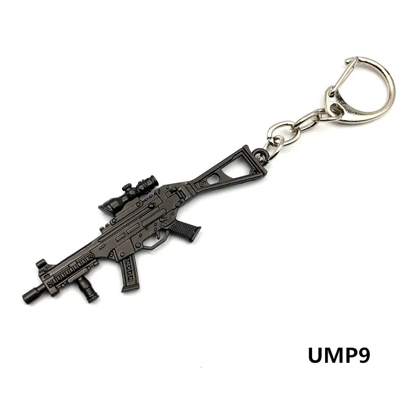 Игровой PUBG Mini 6 см модель оружия брелок M416 Ak металлический сплав держатели для