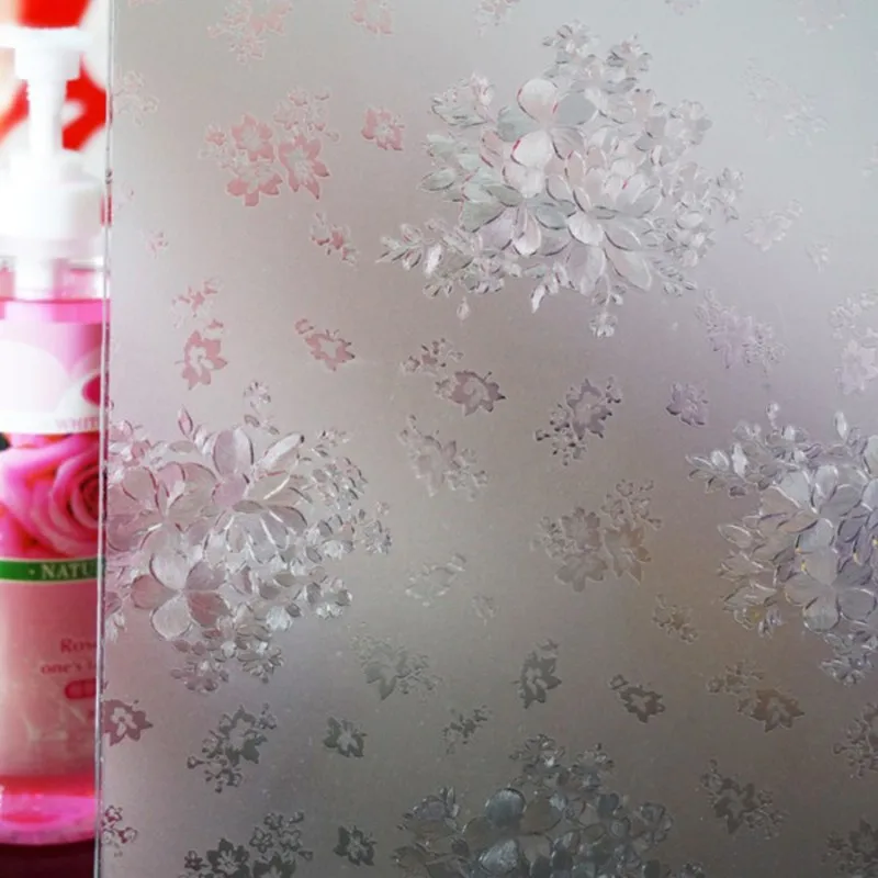 

Static Film With Flowers Used For Coffee Table Mats And Sunshade Decorative,Sun Proof Insulation For Home Door/Window's Glass