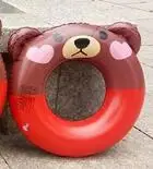 Плавательный бассейн надувной круг детский надувной плот летние игрушки Вода детский спасательный круг сладкое десертное пончик Подарочный насос - Цвет: 70
