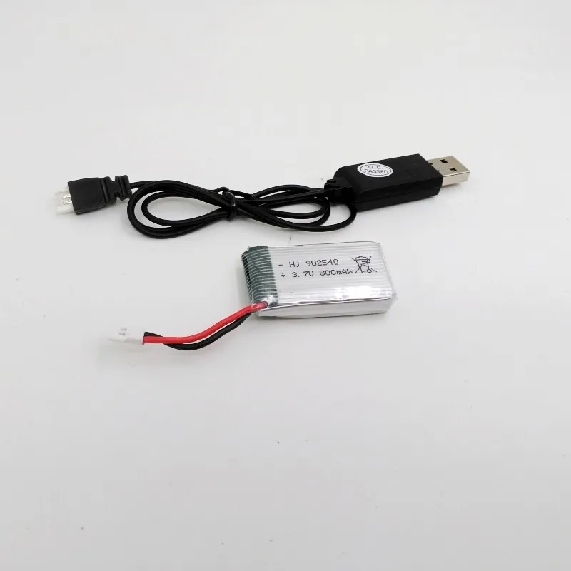 

3.7V 800mAh Battery USB Charger Syma QX95 QX90 QX80 E30 E30W X5 X5C X5SC X5SW CX30W Quadcopter Spare Parts With X5C Battery