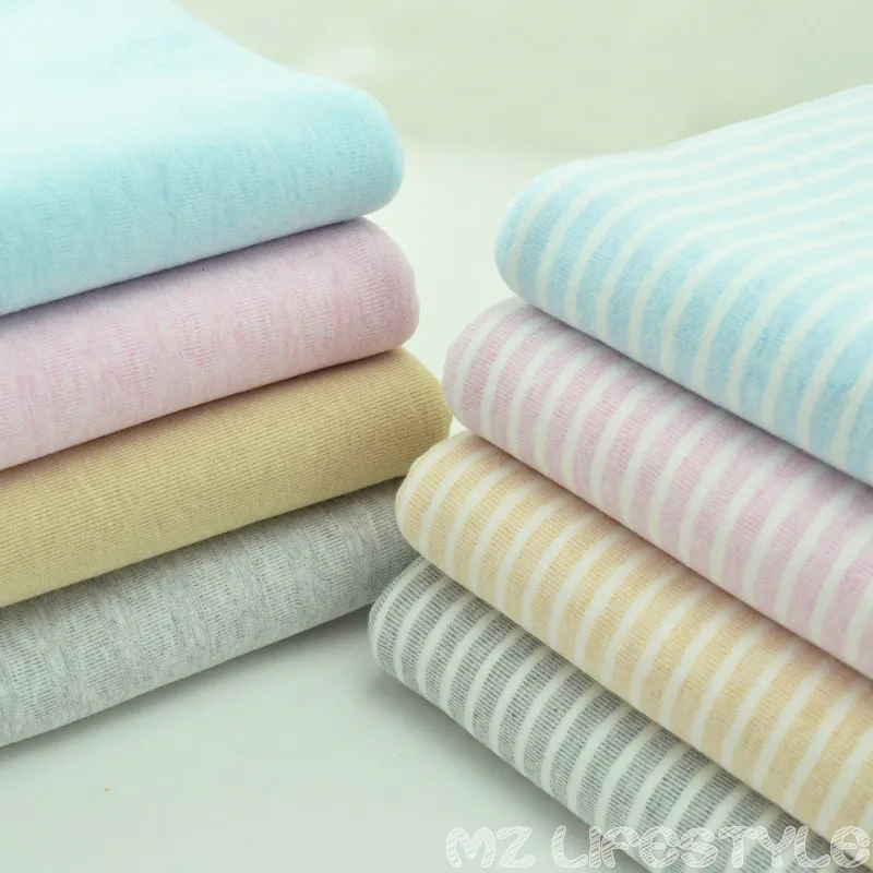 Buulqo 50*165cm stretchy strip baby cotton knitted Sanding fabric DIY