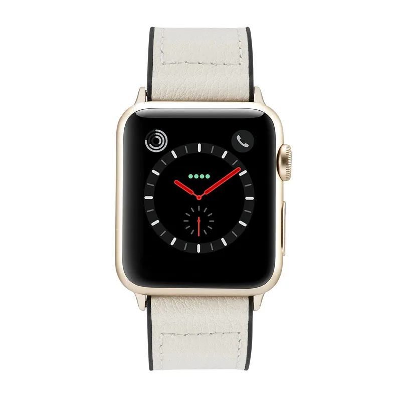 Пояса из натуральной кожи замена ремешок Совместимость с iWatch серии 4 3 2 1 для браслет или ремешок для ручных часов Apple 42/38/44/40 мм аксессуары