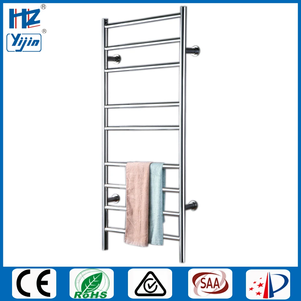 

2019 Popular Stainless steel polish heated towel rail dryer wall mounted electric bathroom towel warmer HZ-927A