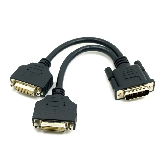 DMS-59Pin Male to Dual DVI 24+5 Female Splitter Extension Cable 25cm for Graphics Cards & Monitor