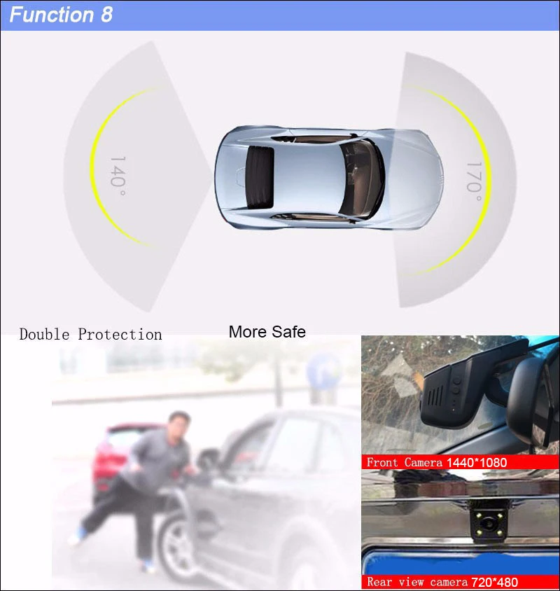 BigBigRoad Car Wifi DVR For hyundai ix25 ix35 veloster Sonata Santa Fe mistra elantra Video Recorder Dual lens dashcam Black Box (12)