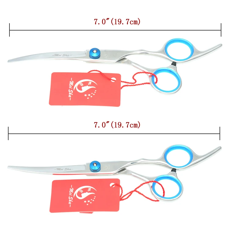 Meisha 7 дюймов ПЭТ Ножницы Набор профессиональные прореживающие ножницы для стрижки собак инструмент для укладки Япония 440c HB0033