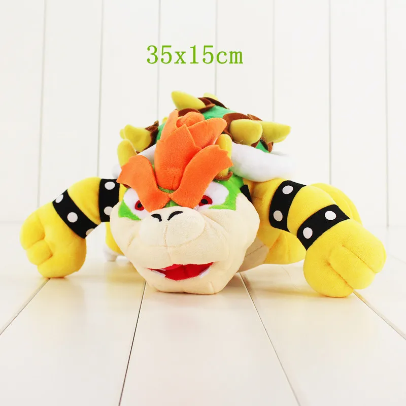 14-40 см Koopa плюшевые игрушки из мультфильмов Боузер кукла маленький Бадди Super Mario Bros Луиджи Йоши Венди Ларри булочка Pom Охотники за привидениями - Цвет: Koopa