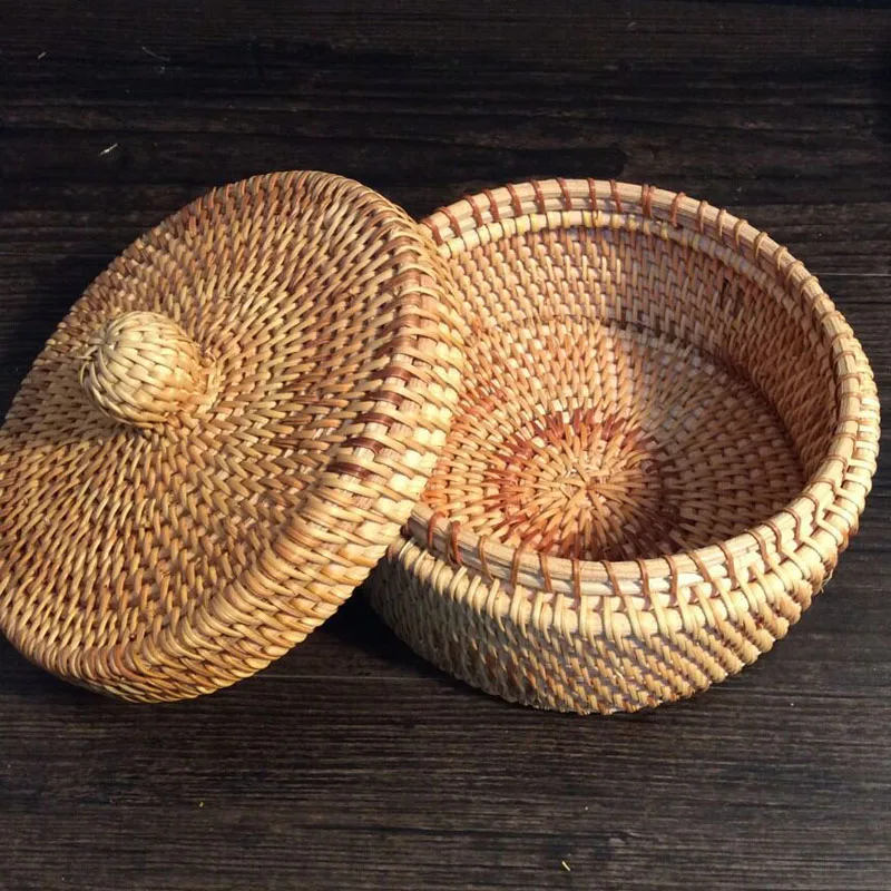 rattan storage boxes with lids rattan storage box for tea Jewelry tea box tin vintage jewelry storage organizer jewelry boxes