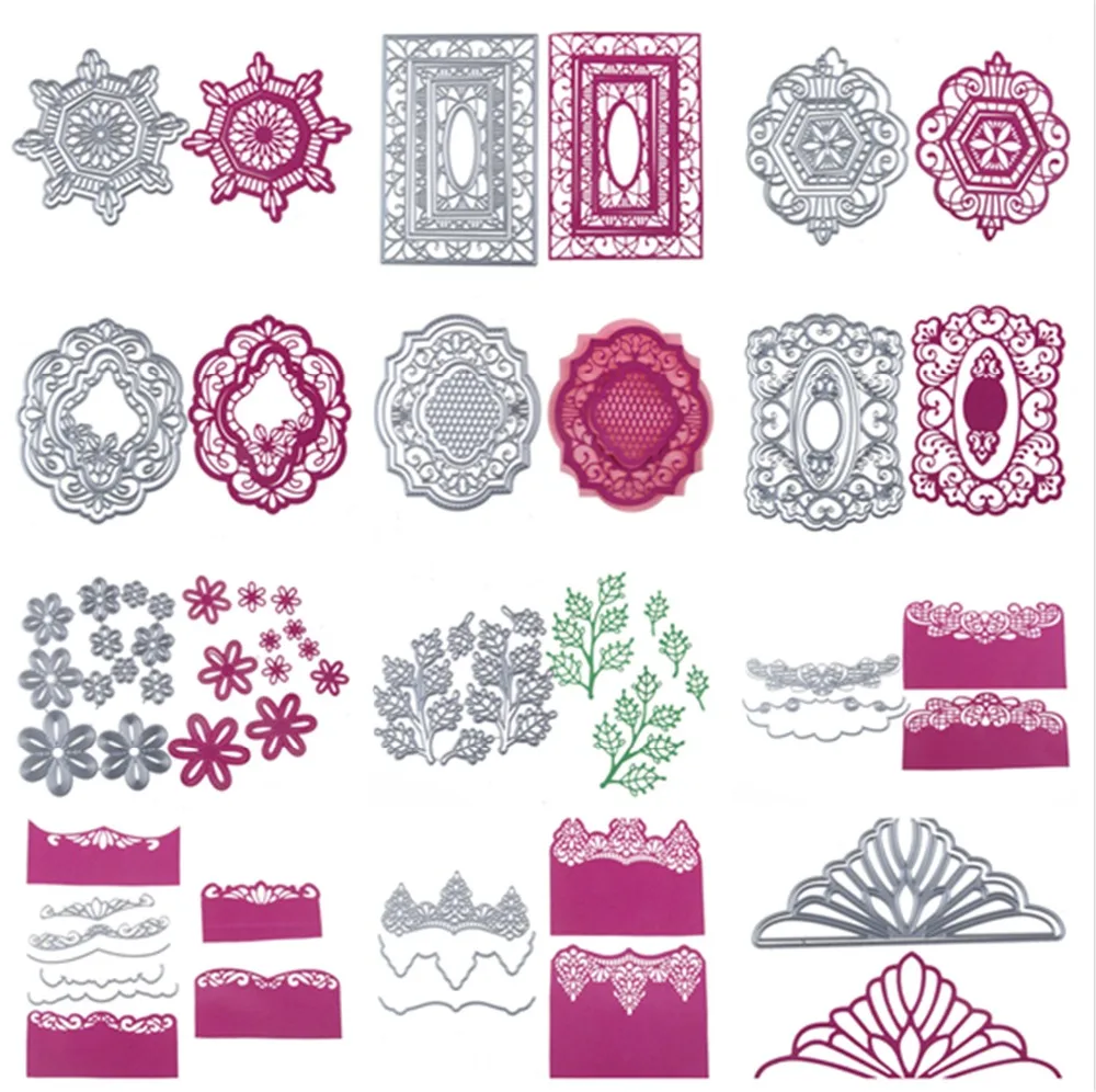 

19 Series Die Cuts Metal Die Cutting Dies in Scrapbooking Embossing Folder Suit for sizzix fustella Big Shot Cutting Machine