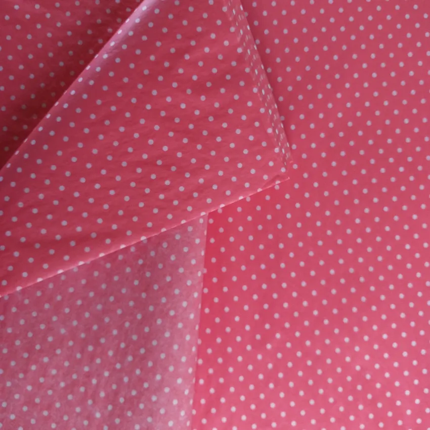 

150pcs Red & White Polka Dots Gift Tissue Wrapping Paper Free Shipping