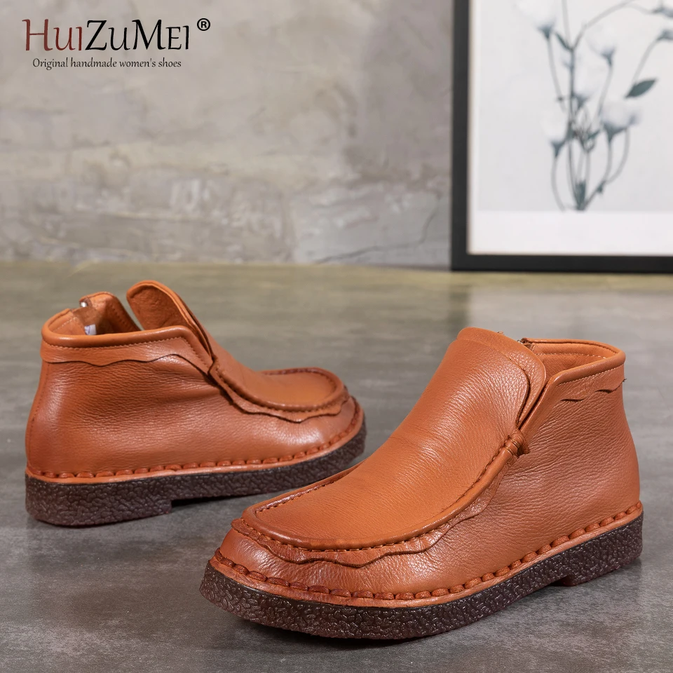Invierno Shown Botas Huizumei As Plataforma Shown Cuero Las Tobillo Genuino 2018 Pictures Para as Mujeres De Nieve Mujer pZIEIwq