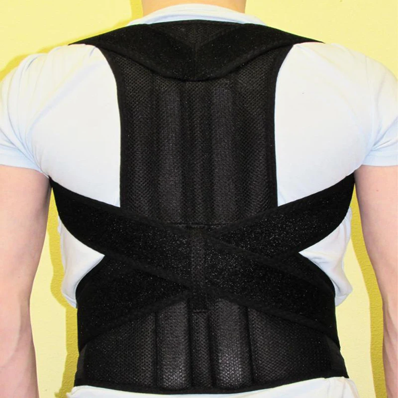 Профессиональный корректор de Postura для снятия боли в спине Регулируемый для мужчин и женщин подтяжки для спины Неопреновая задняя плечевая осанка