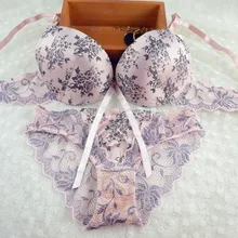 Европейский и американский стиль внешней торговли собрать Золотая печать сексуальное нижнее белье бюстгальтер набор