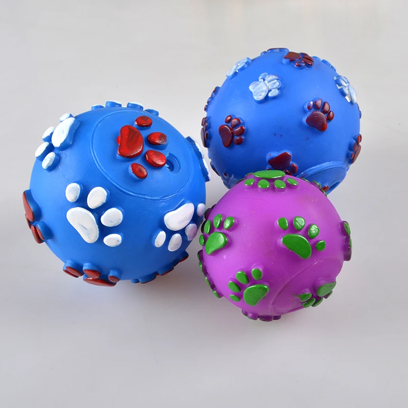 Free shipping Footprint font b Pet b font font b Toy b font Dog Molars Squeak
