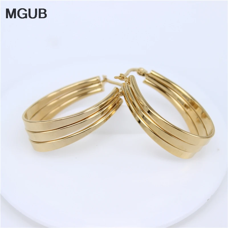 Серьги MGUB из нержавеющей стали 316L для регби 3 цвета Классические Красивые женские
