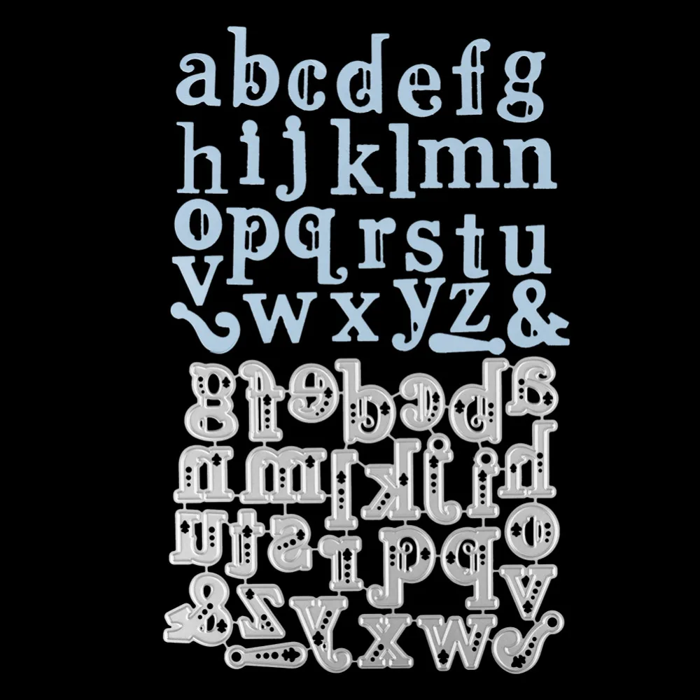 

26Letters Metal Cutting Dies Stamps Stencils For DIY Scrapbooking Embossing Paper Cards Die Cuts Photo Album Making Craft 2019