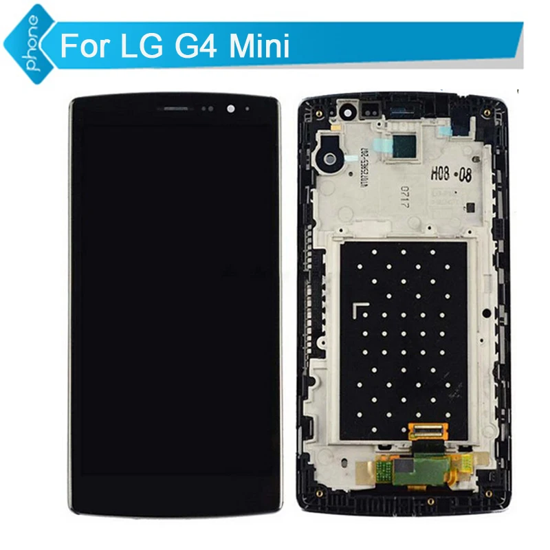

5PCS/LOT For LG G4 Mini H525N LCD Display With Touch Screen Digitizer With Frame Assembly Free DHL