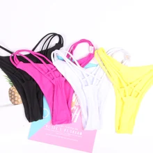 Сексуальный бразильский купальник бикини, женские стринги с вырезами, дерзкий купальник бикини, женский купальник бикини-танга, женские стринги, купальные брюки