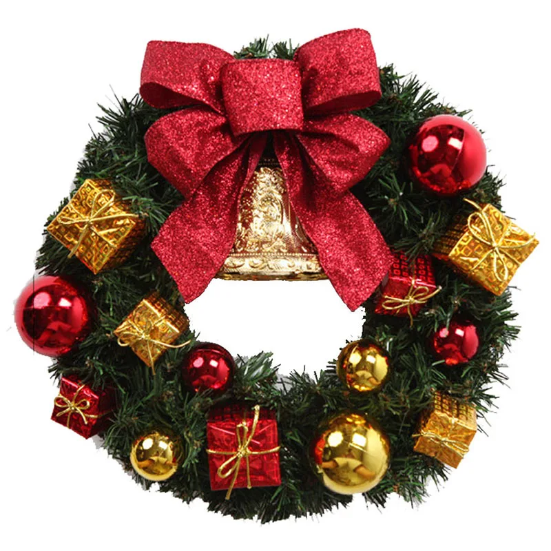 

LBME NEW Christmas Decorations Door and Window wreath Luxury Merry Christmas Party Garland