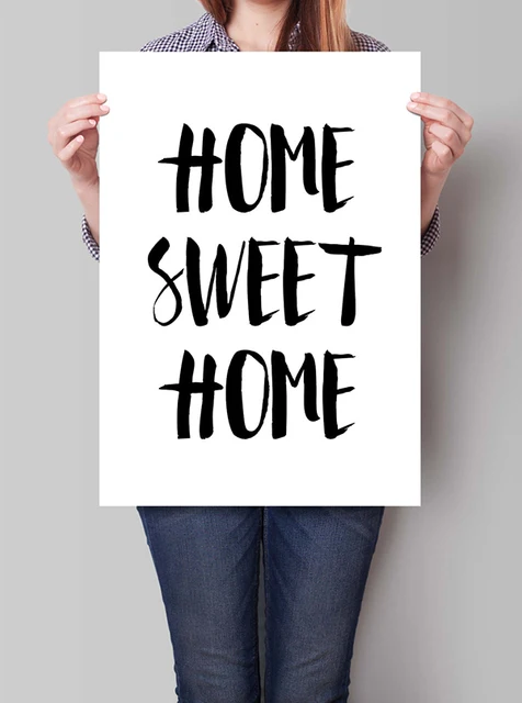 Giclee Digital Print Home Sweet Apartment Decor Art Quote Wall Picture Printed Giclee Digital Print Home Sweet Apartment Decor Art Quote Wall Picture Printed