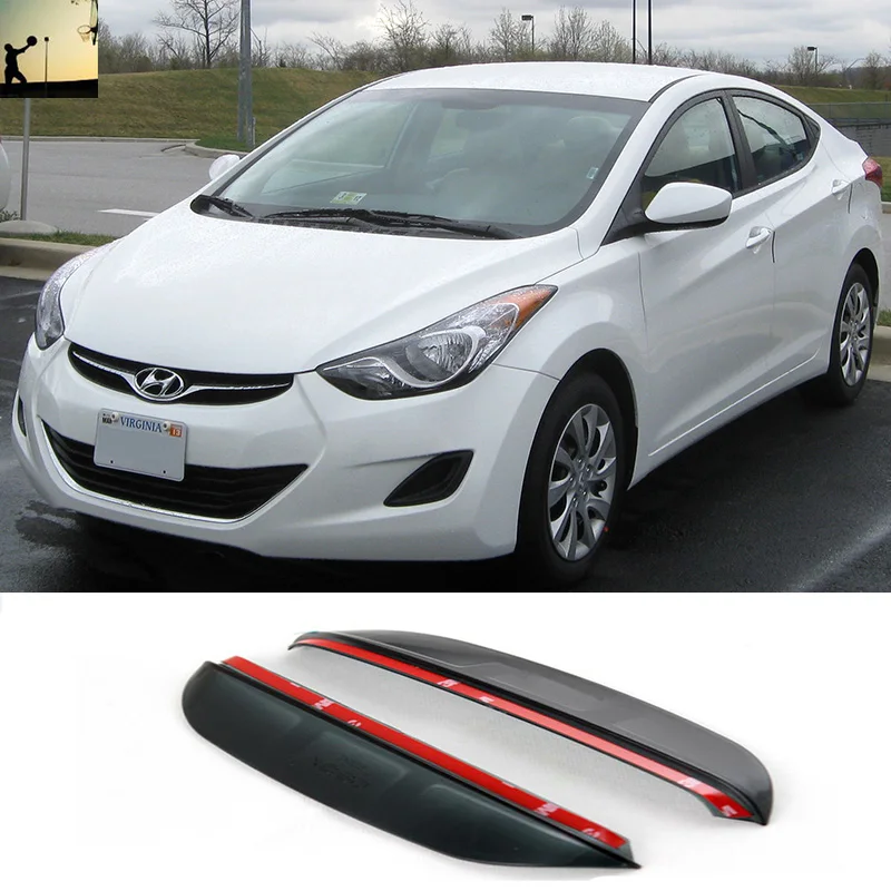 

FOR Hyundai Elantra From 2011 to now Carbon rearview mirror rain eyebrow Rainproof Flexible Blade Protector Car Styling