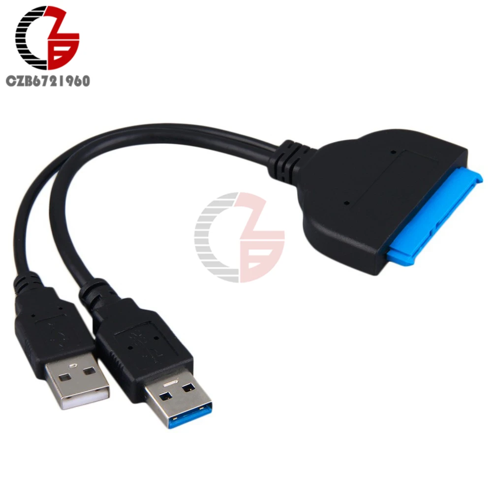 22 Pin SATA USB 3,0 2,5 дюймов Жесткий диск Кабельный адаптер-переходник для 2," ноутбука жесткий диск SSD 20 см Длина