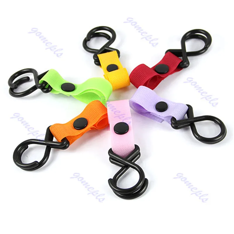 

1pc New Plastic Poussette landau Poussette hanger 2 crochets W15