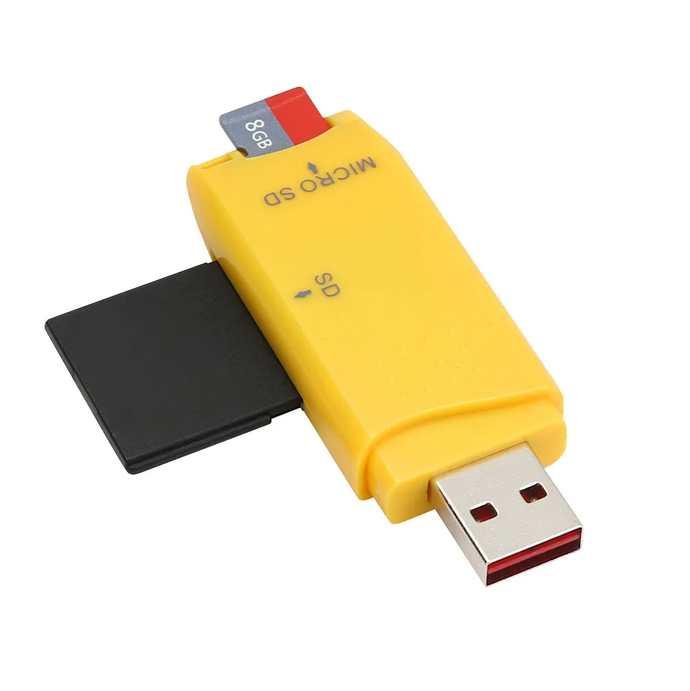 Мини Портативный USB считыватель карт памяти 2,0 Micro SD/SDXC TF кардридер адаптер оптовая продажа l921 #2