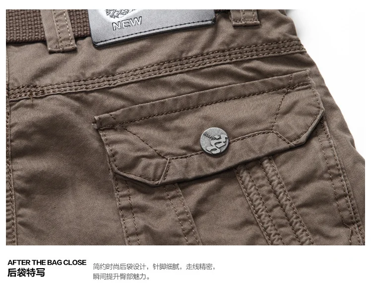 2017 New Mens Pants Pockets Full Length Autumn Army Military Tactical Pants Casual Trousers Cargo Pants Pantalon Hombre  (5)