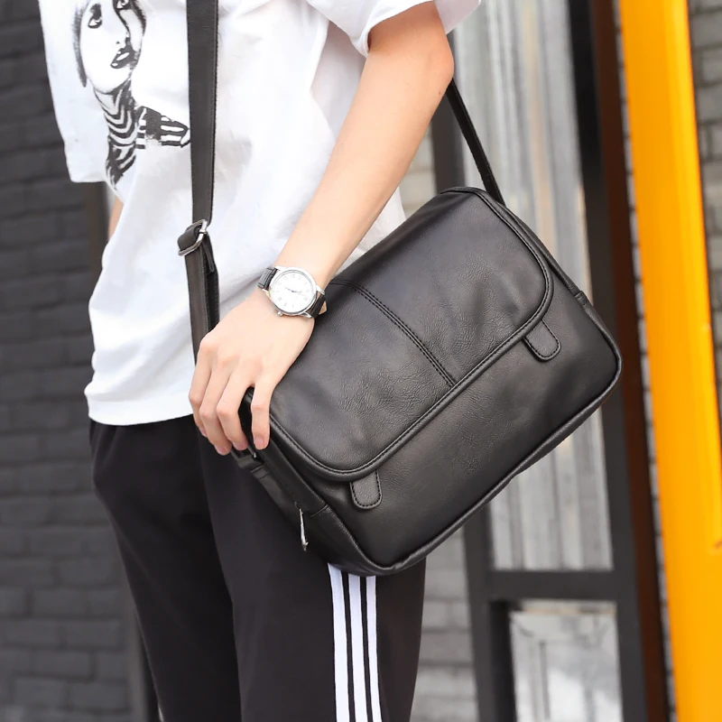 Tidog Soft Leather Satchel Bag leisure chest bag